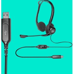 Logitech PC Headset 960 USB - Premium Sound & Comfort for Crystal Clear Communication